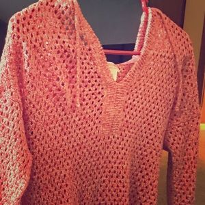 Mossimo Coral Hooded Sweater